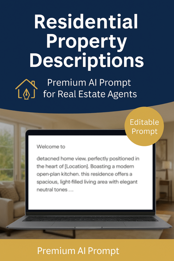 Premium AI Prompt Pack — Residential Property Descriptions